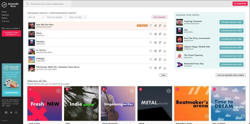Jamendo télécharger musique mp3 gratuitement sans inscription