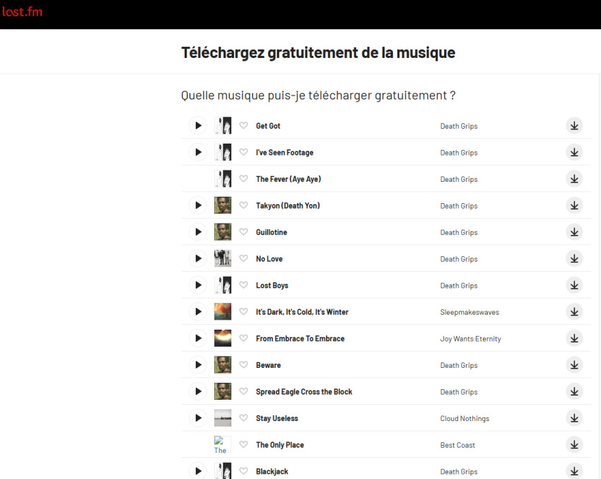 Last.fm télécharger musique mp3 gratuitement sans inscription