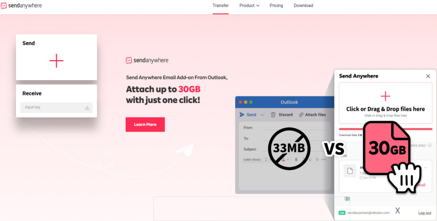 compresser la vidéo pour l'envoie par e-mail avec SendAnywhere 