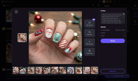 ongle de noel
