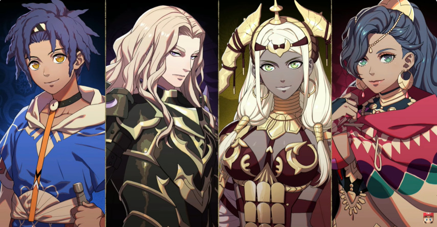 quatre personnages fire emblem fortunes weave 2026