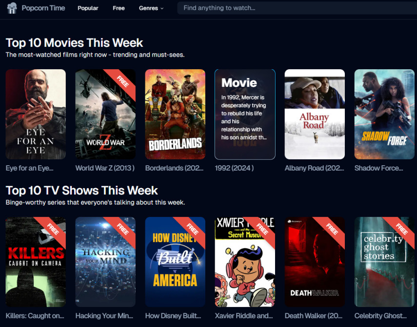 films gratuitement sur Android
