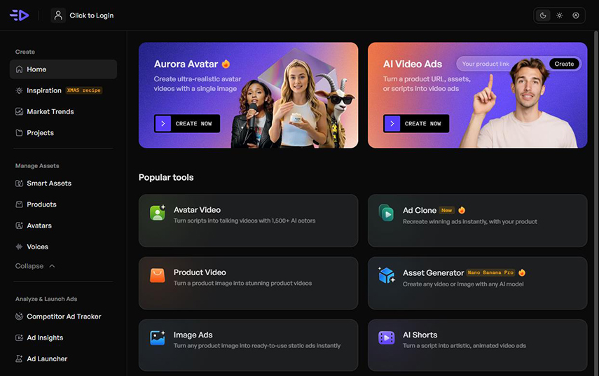 Creatify Générateur de Vidéos TikTok