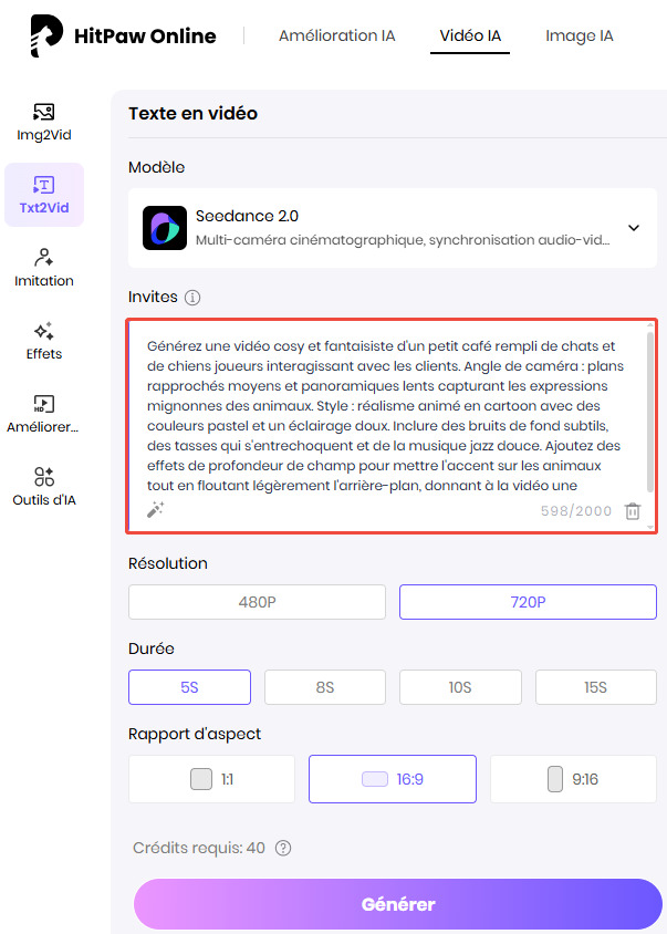 améliorer qualité vidéo gratuit en ligne-hitpaw