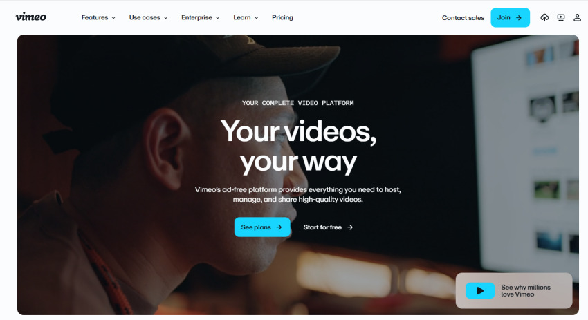 Vimeo est une alternatives à youtube
