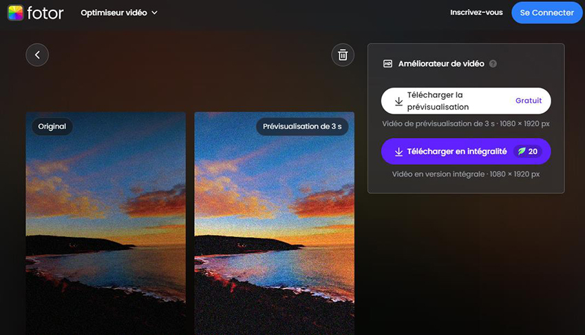 fotor optimiseur video