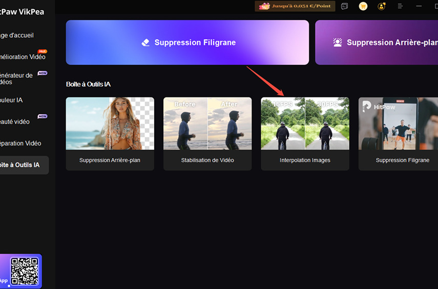 Accédez à la fonctionnalité au ralenti de hitpaw vikpea
